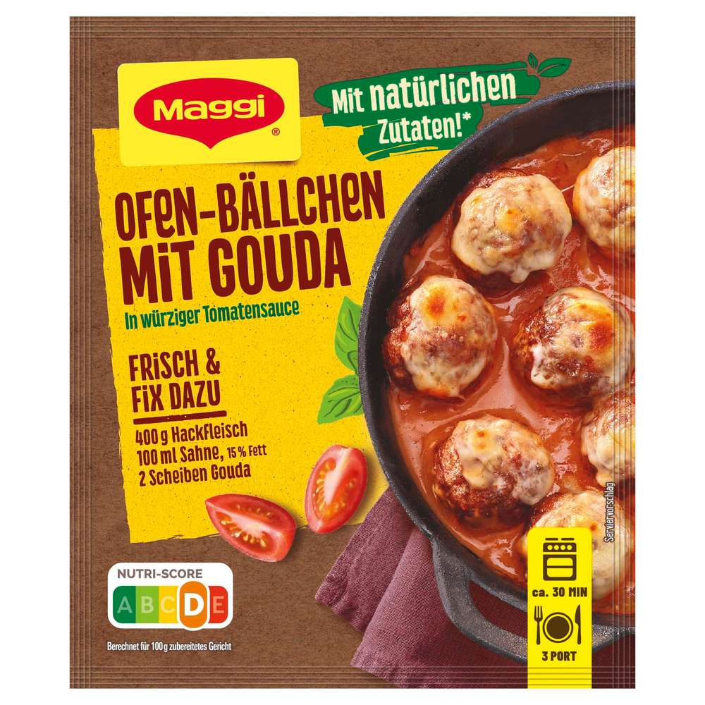Produktabbildung Maggi Ofen-Bällchen mit Gouda