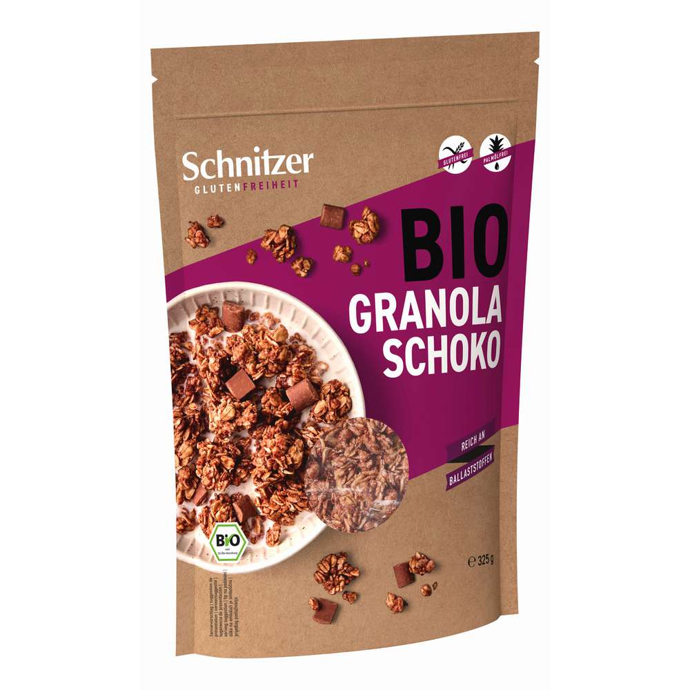 Produktabbildung Schnitzer Bio Granola, Schoko