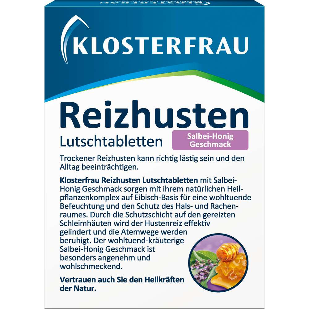 Produktabbildung Klosterfrau Reizhusten Lutschtabletten, Salbei-Honig