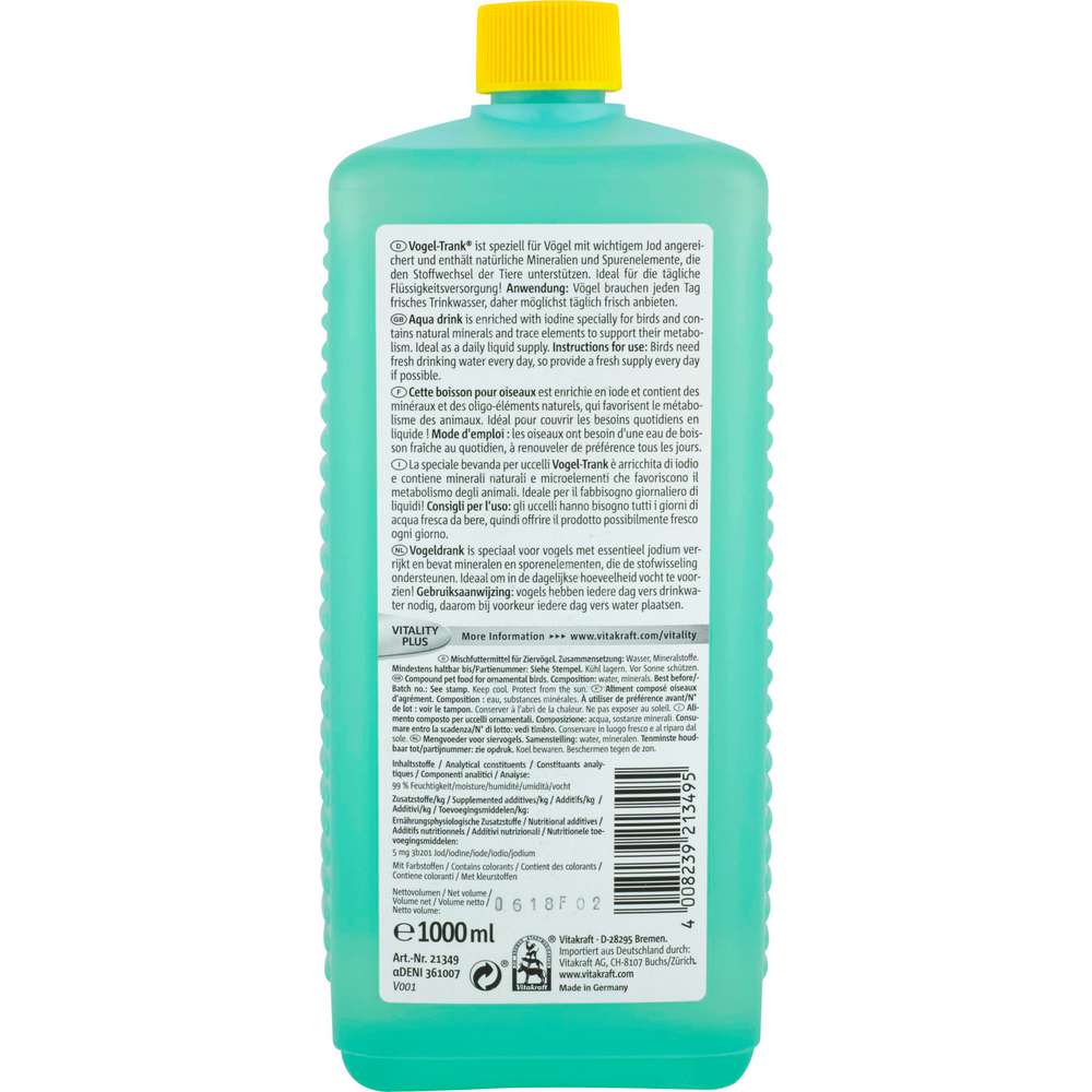 Produktabbildung Vitakraft Vogel-Trank VitaFit, mit Jod