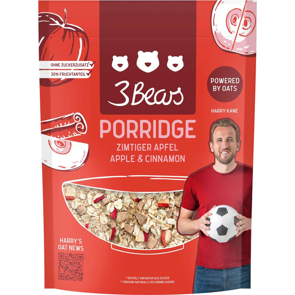 Produktabbildung 3Bears Porridge, Zimtiger Apfel