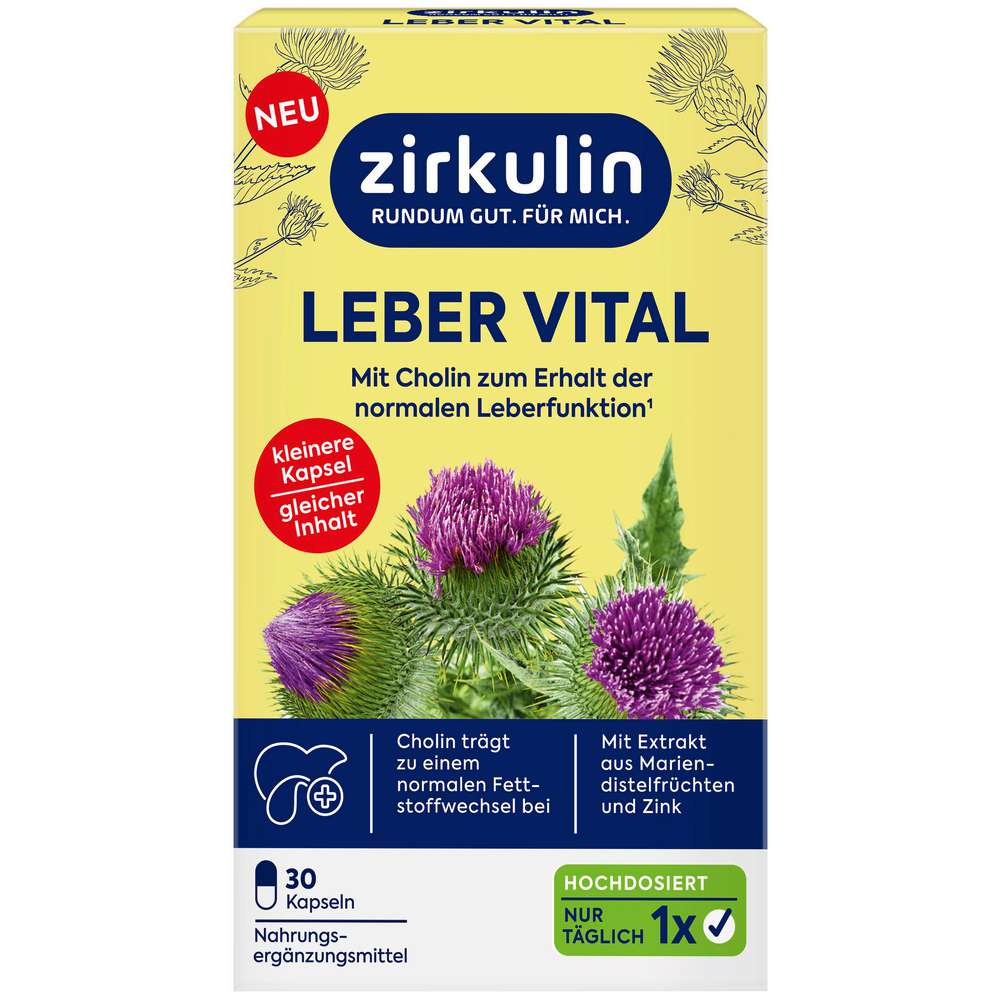 Produktabbildung Zirkulin Leber Vital Kapseln