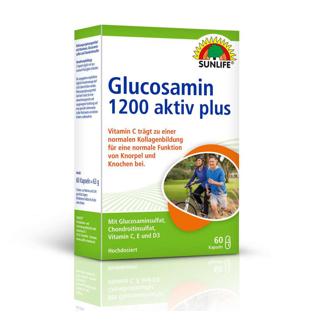 Produktabbildung Sunlife Glucosamin Kapseln 1200 aktiv plus