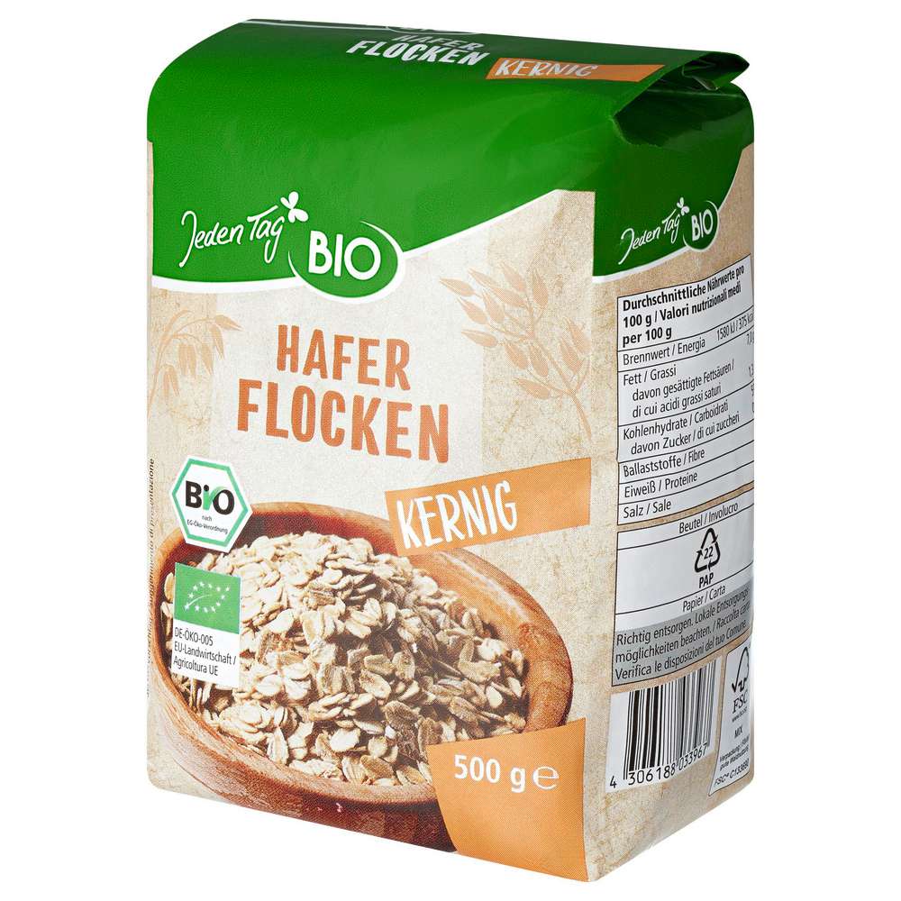 Produktabbildung Jeden Tag Bio Haferflocken kernig