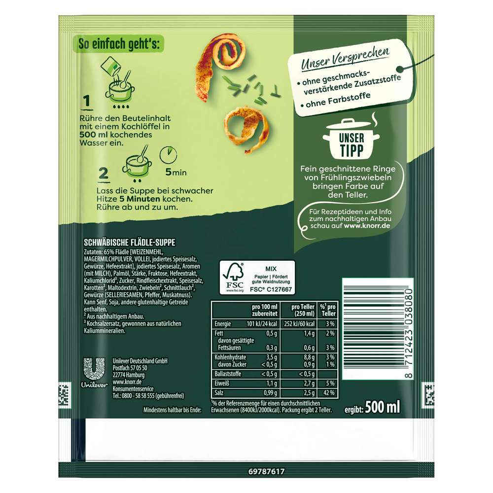 Produktabbildung Knorr Feinschmecker Suppe Flädle