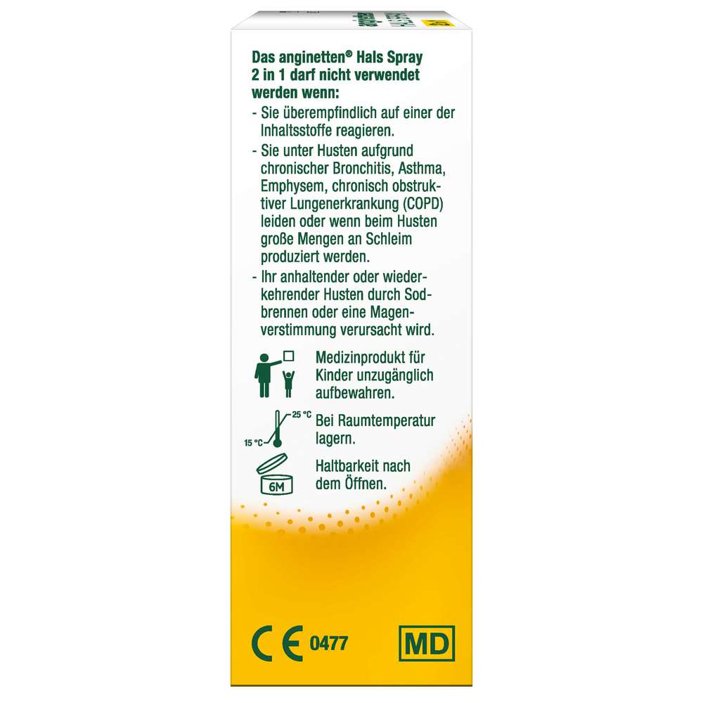 Produktabbildung Anginetten Hals-Spray 2in1