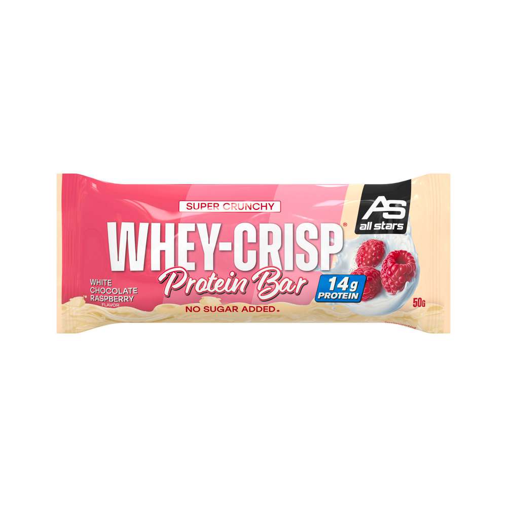 Produktabbildung all stars Protein-Riegel, Whey-Crisp, White Chocolate Raspberry