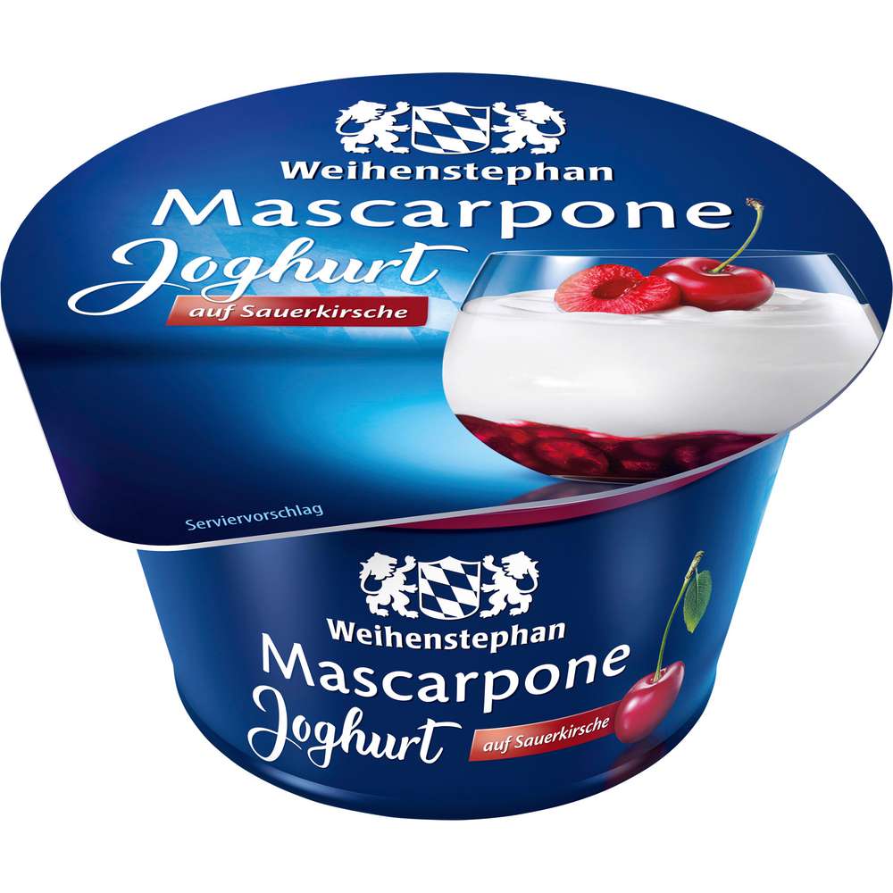 Produktabbildung Weihenstephan Mascarpone Joghurt, Sauerkirsche