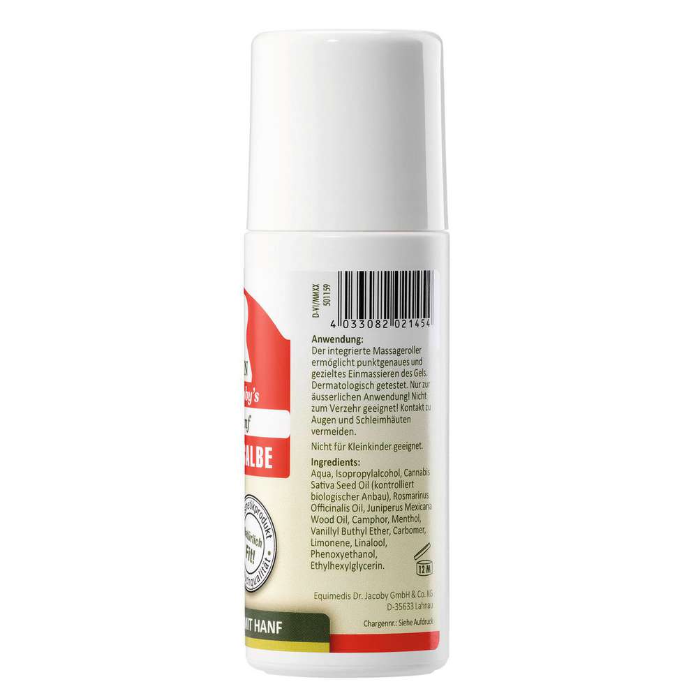 Produktabbildung Dr. Jacoby's Pferdesalbe Roll-on, Hanf