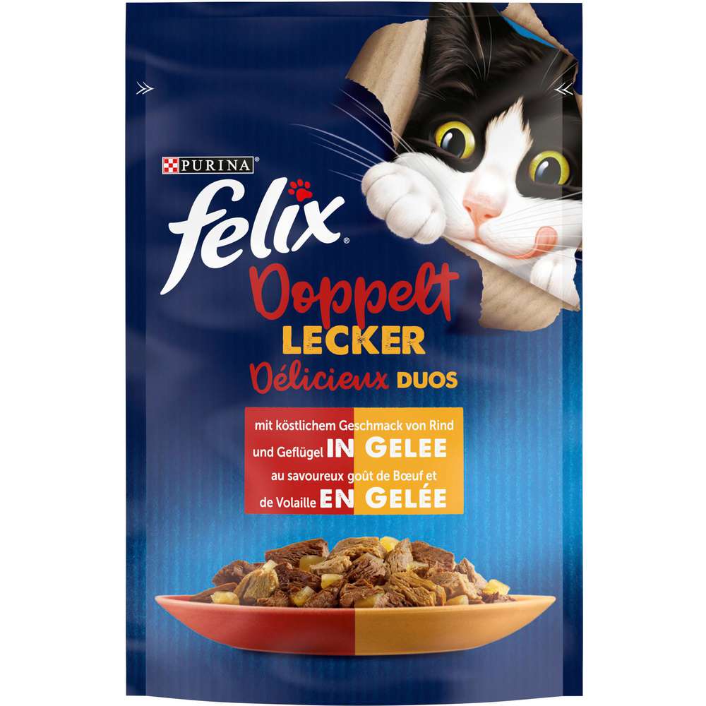 Produktabbildung Purina Katzen-Nassfutter Felix, So gut wie es aussieht, Doppelt Lecker