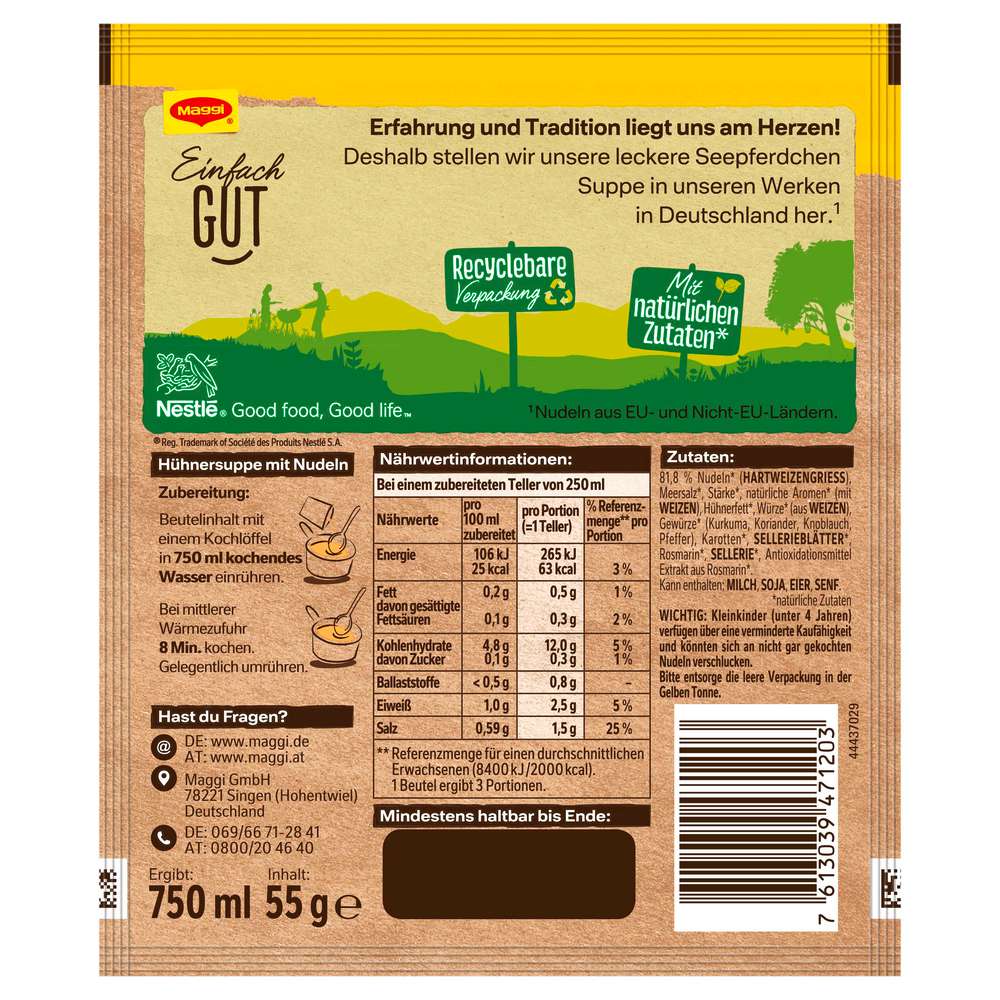 Produktabbildung Maggi Gewürzmischung Guten Appetit, Seepferdchensuppe