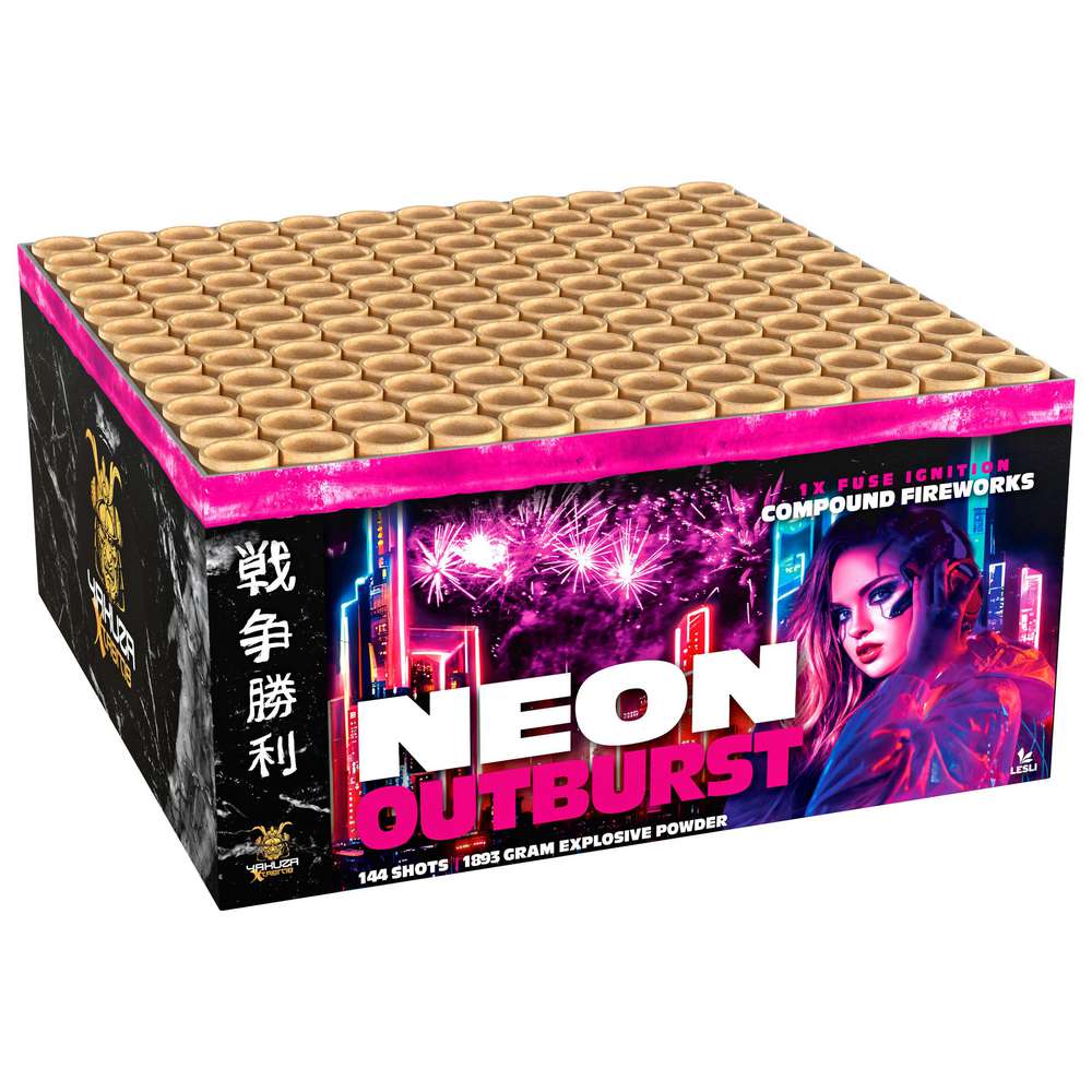 Produktabbildung Lesli Silvesterzauber Feuerwerk Neon Outburst