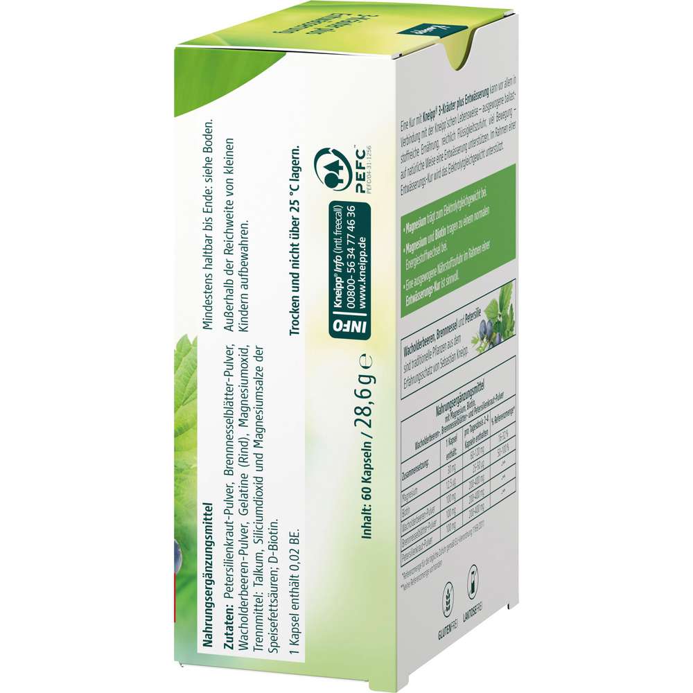 Produktabbildung Kneipp 3-Kräuter plus Entwässerung Kapseln