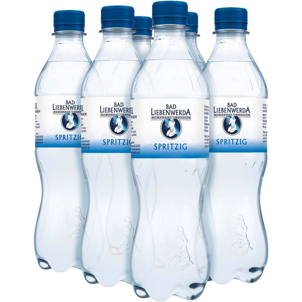 Produktabbildung Bad Liebenwerda Mineralwasser, Spritzig (6x 0,500 Liter)