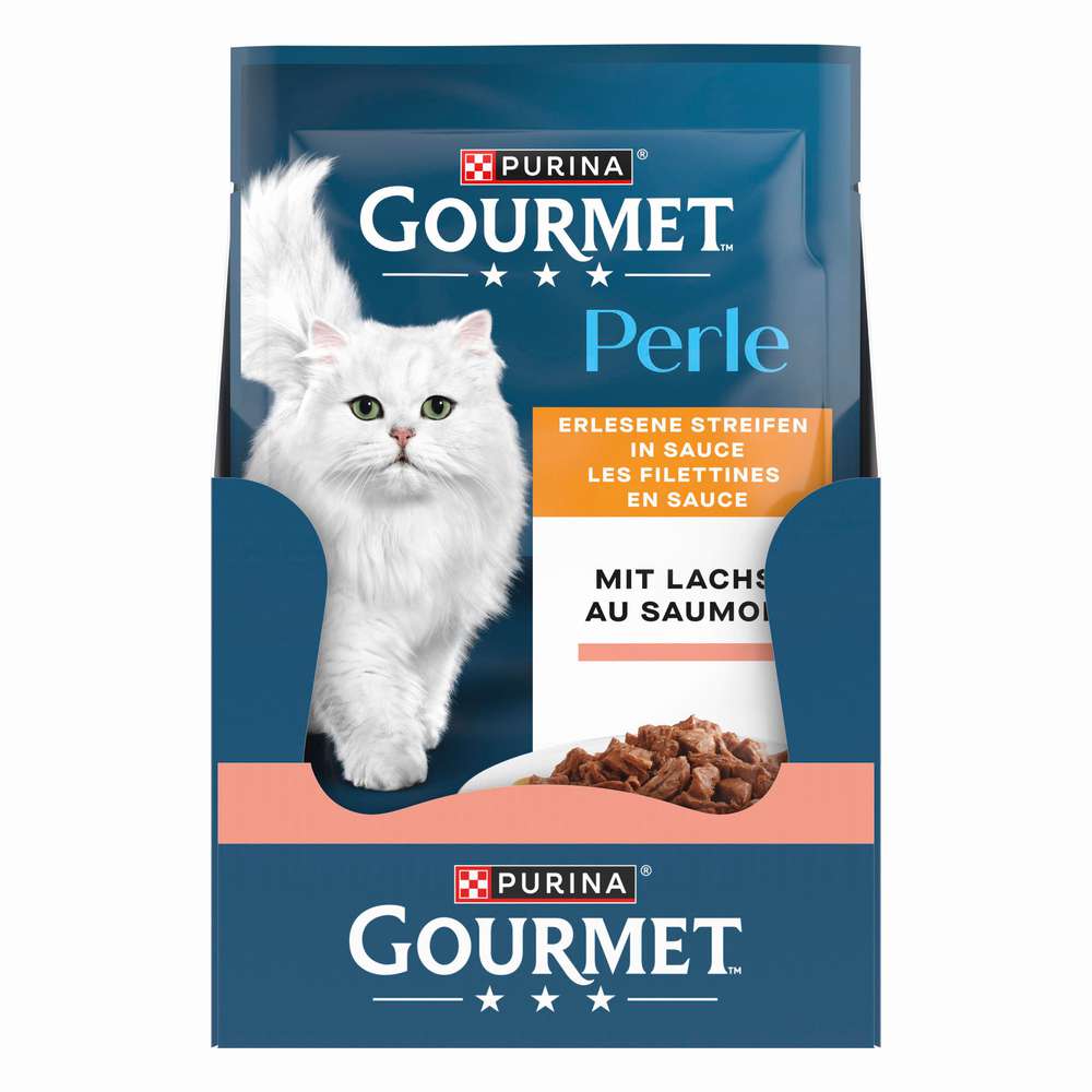 Produktabbildung Purina Katzen-Nassfutter Gourmet Perle, Lachs in Streifen
