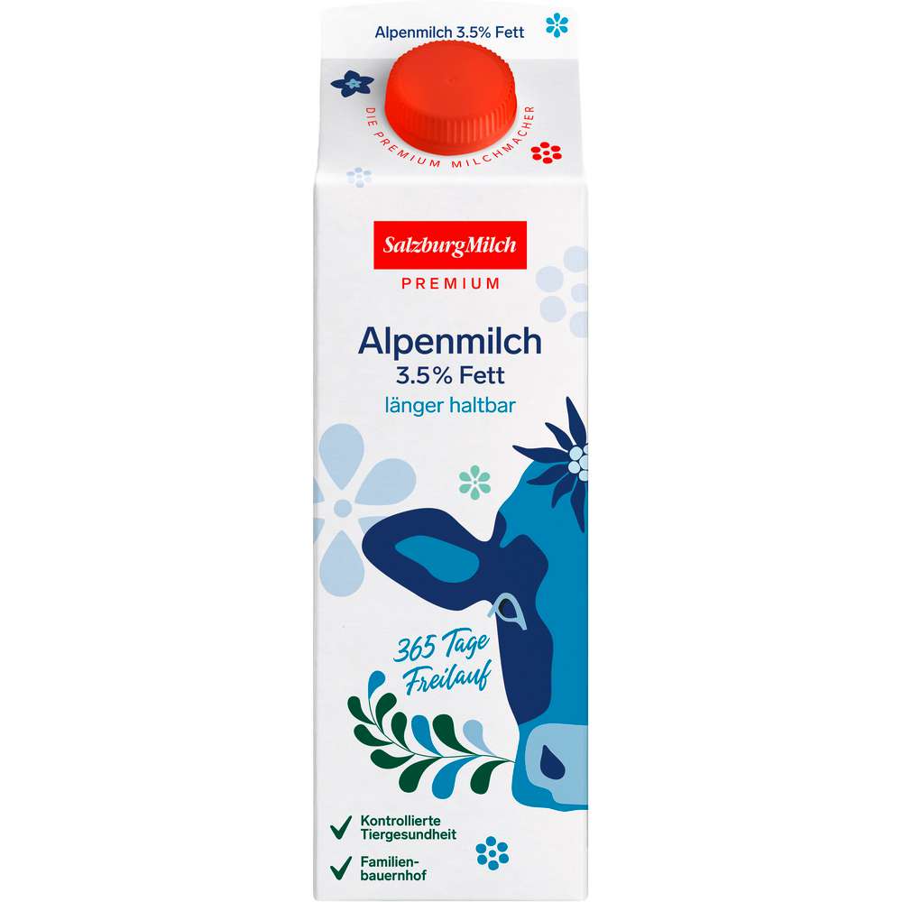 Produktabbildung Salzburgmilch Alpenmilch, länger haltbar 3,5% Fett