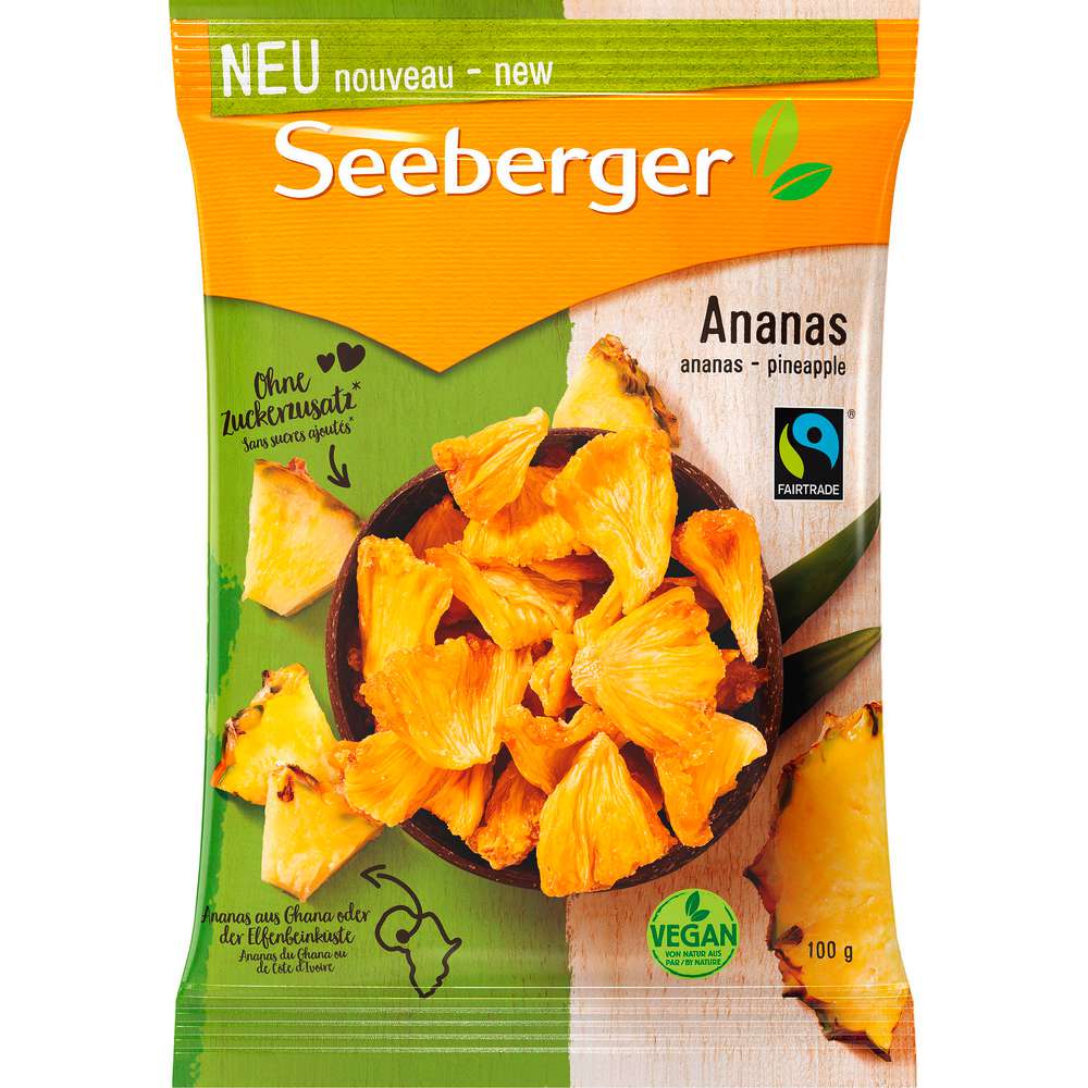 Produktabbildung Seeberger Ananas, ungezuckert