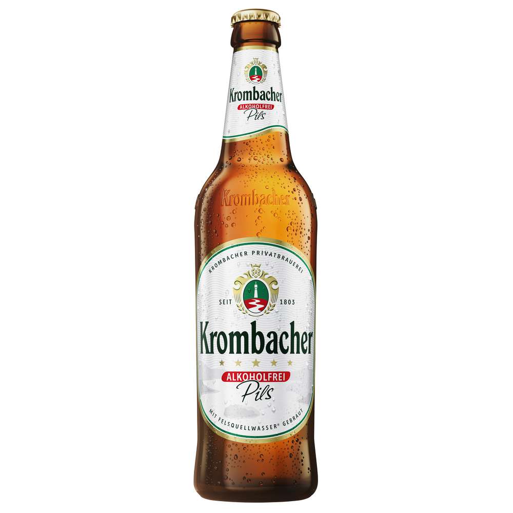 Produktabbildung Krombacher Pilsener Bier, alkoholfrei