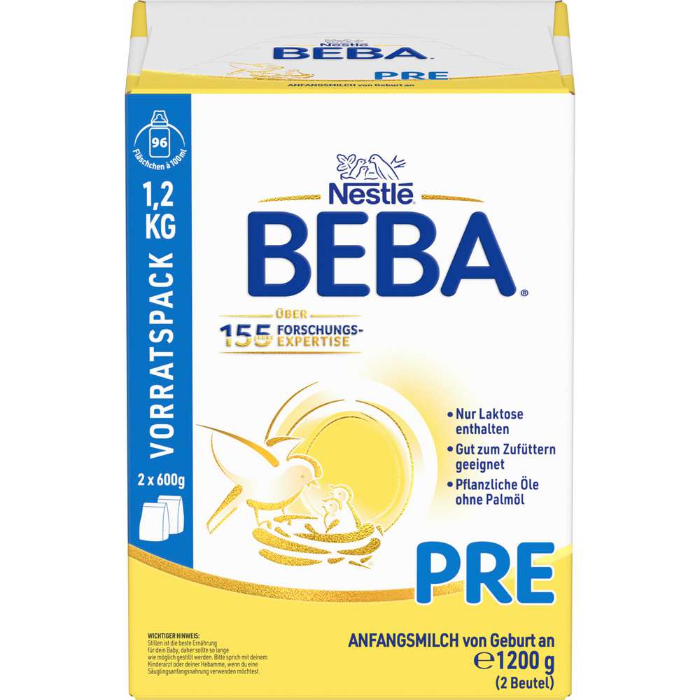 Produktabbildung Nestle Beba Anfangsmilch Pre