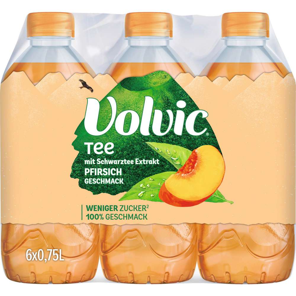 Produktabbildung Volvic Pfirsich-Tee (6x 0,750 Liter)