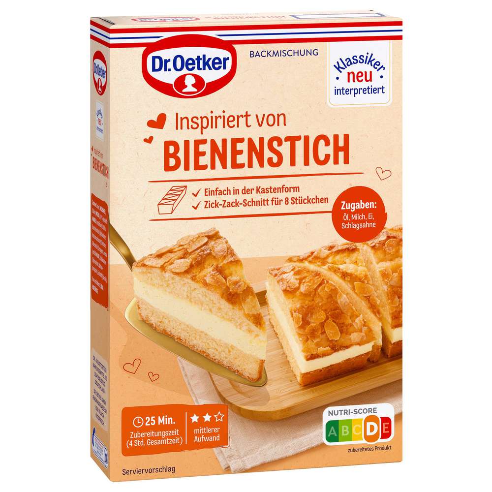 Produktabbildung Dr. Oetker Backmischung Bienenstich
