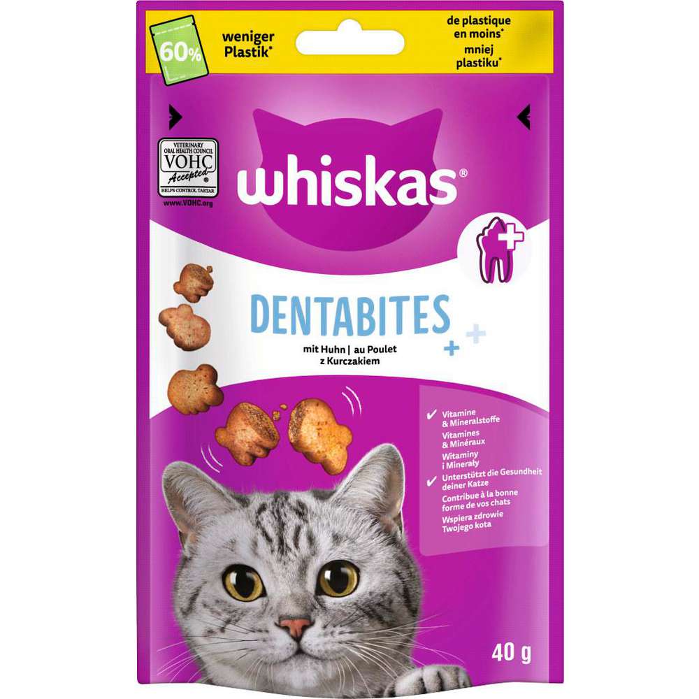 Produktabbildung Whiskas Katzen-Snack, Dentabites/Huhn