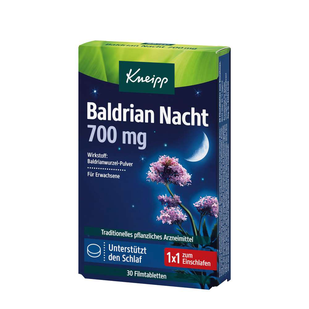 Produktabbildung Kneipp Baldrian Nacht Tabletten