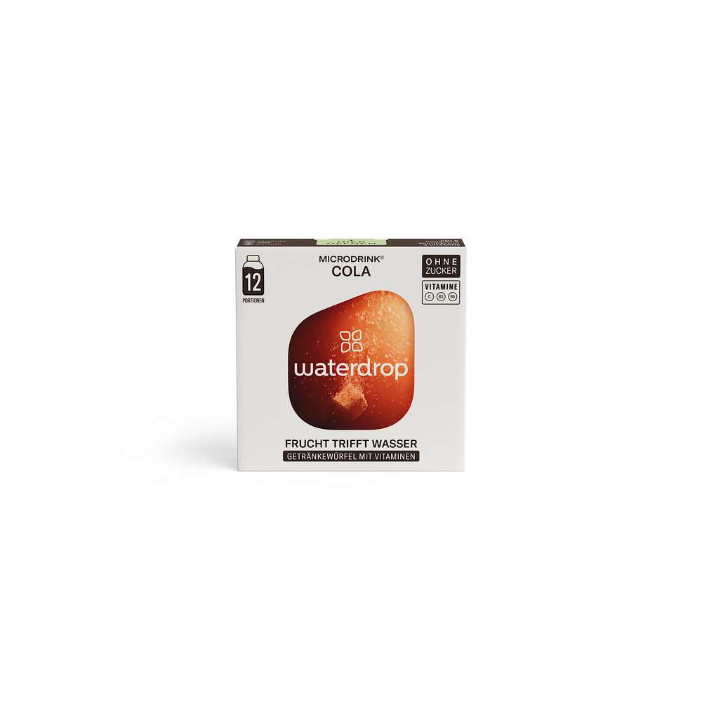 Produktabbildung Waterdrop Microdrink, Getränkewürfel mit Vitaminen, Cola