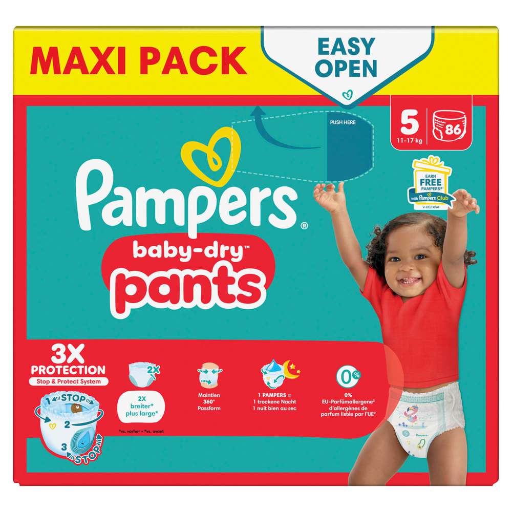 Produktabbildung Pampers Baby Pants Baby Dry Gr.5 Junior 11-17 kg