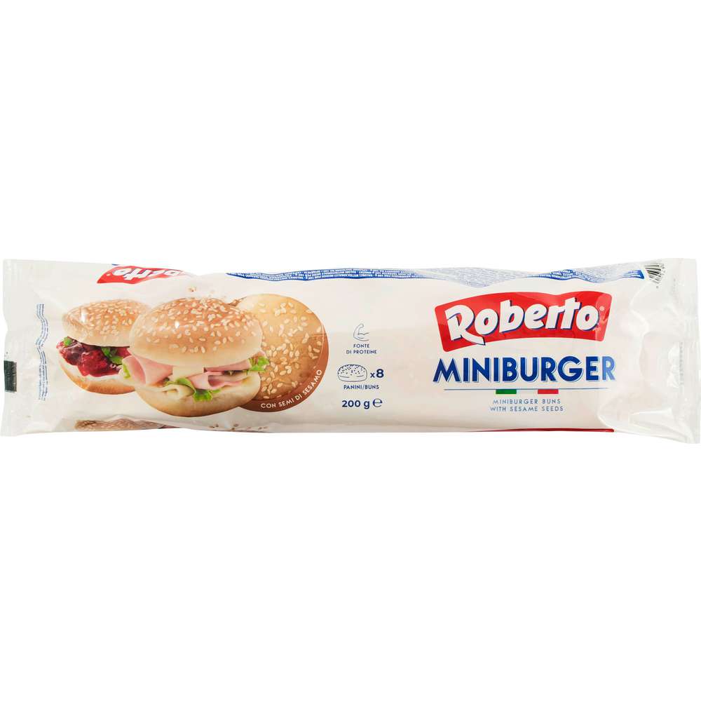 Produktabbildung Roberto Miniburger-Brötchen mit Sesam