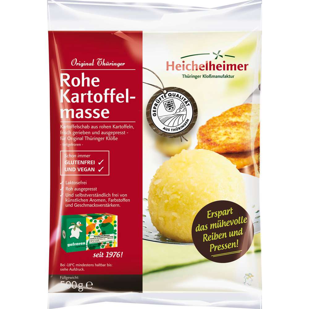 Produktabbildung Heichelheimer Thüringer Kloßmasse, tiefgekühlt