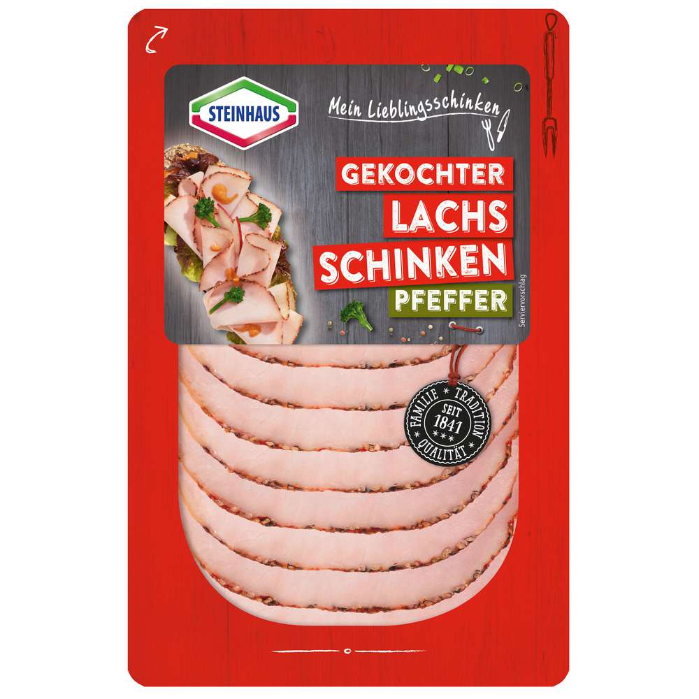Produktabbildung Steinhaus Gekochter Lachsschinken, Pfeffer
