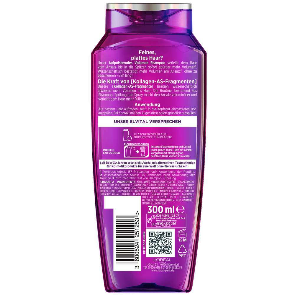 Produktabbildung L'Oreal Paris Elvita Shampoo, Collagen Lifter