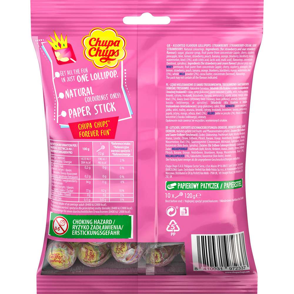 Produktabbildung Chupa Chups Lutscher, Erdbeere