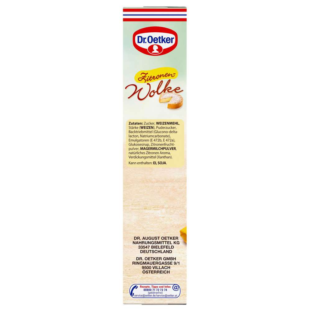 Produktabbildung Dr. Oetker Backmischung Wolke, Zitronen Kuchen