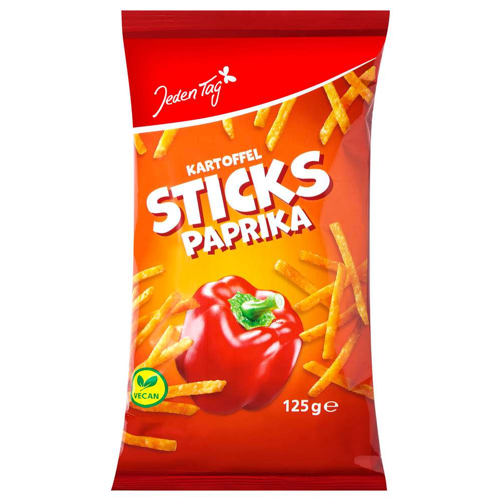 Produktabbildung Jeden Tag Kartoffelsticks, Paprika