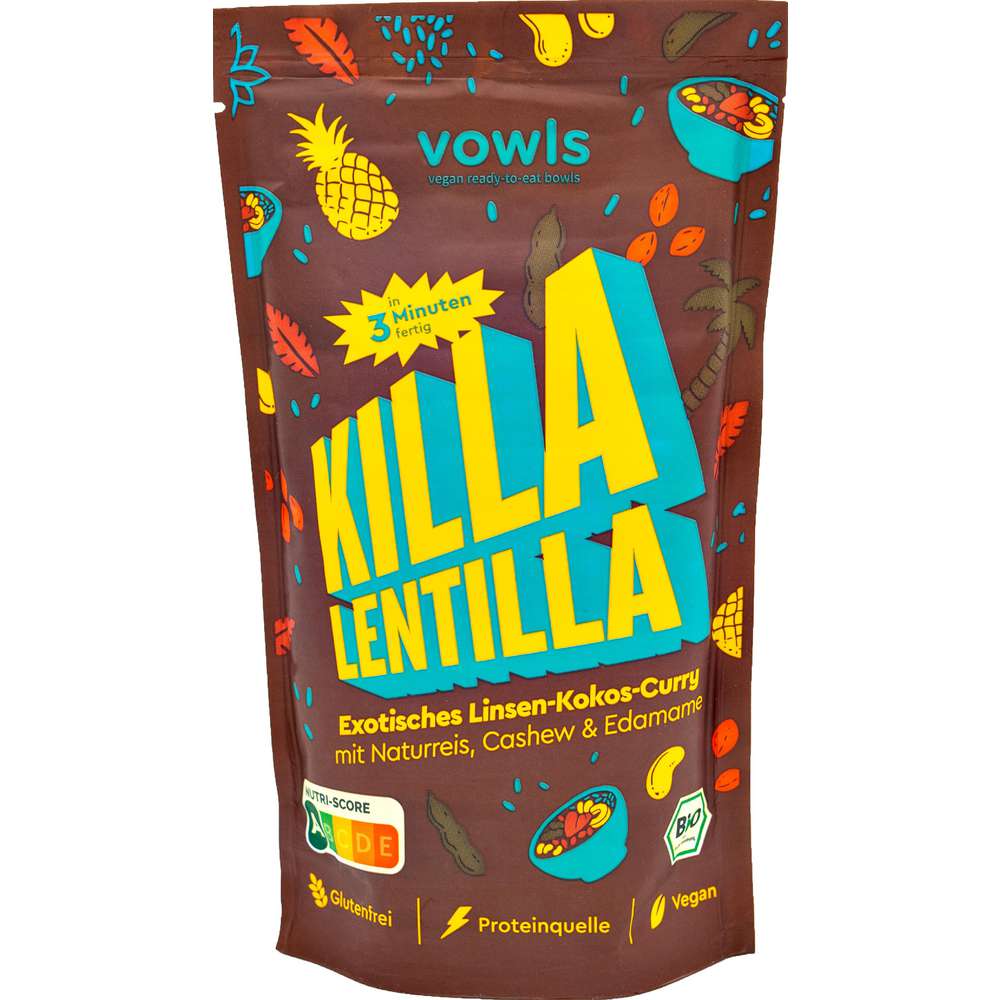 Produktabbildung Vowls Linsen Curry Killa Lentilla