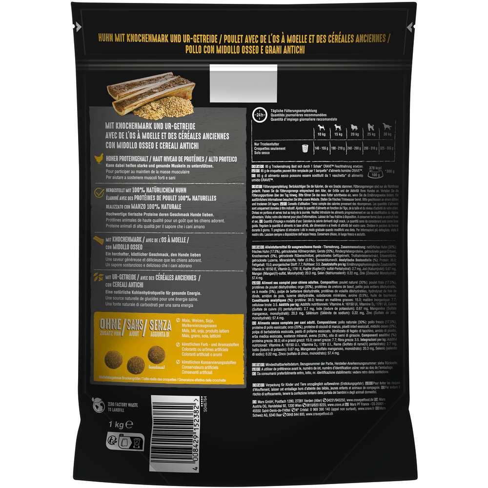 Produktabbildung Crave Hunde-Trockenfutter, Huhn