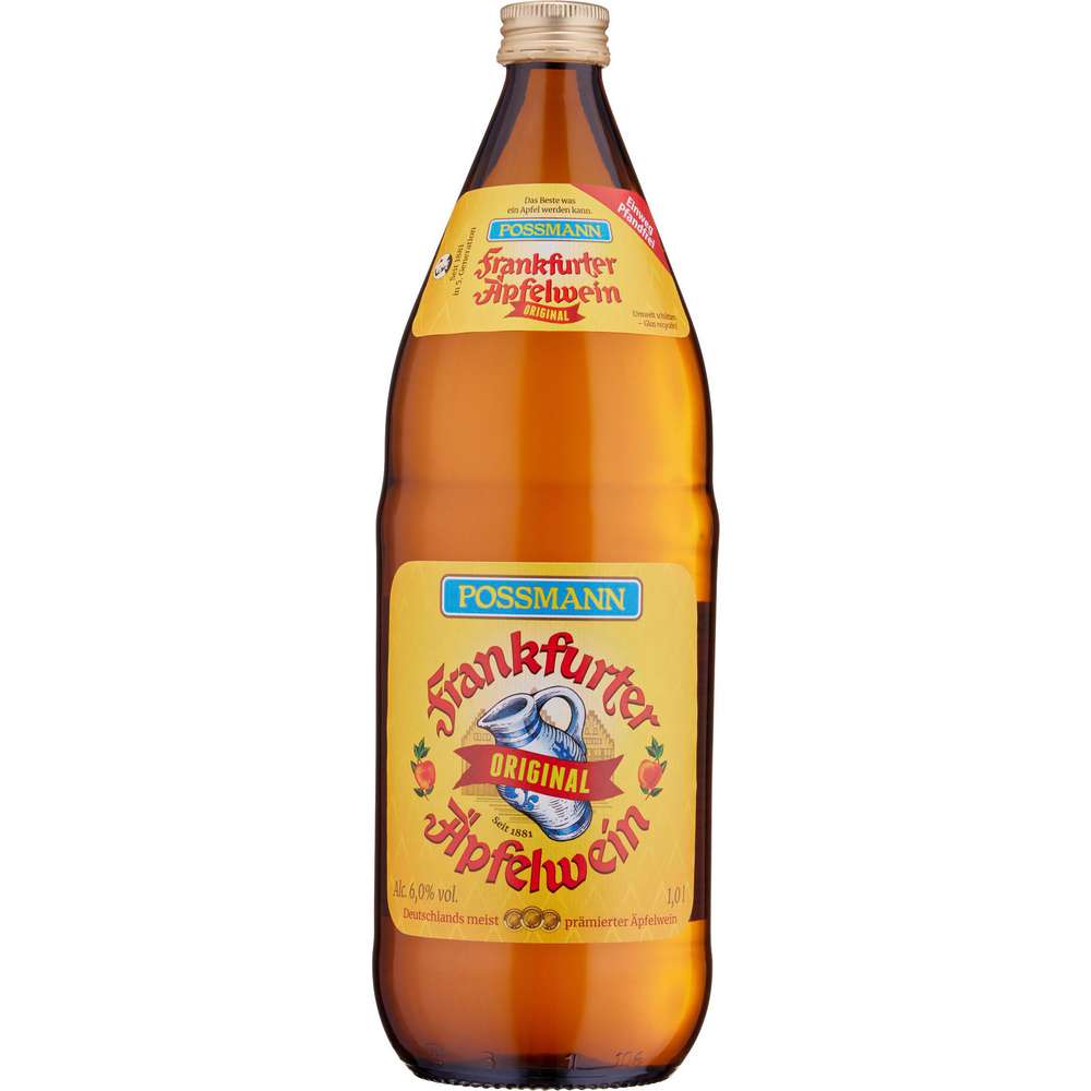 Produktabbildung Possmann Frankfurter Äpfelwein Klassiker EW 1 L