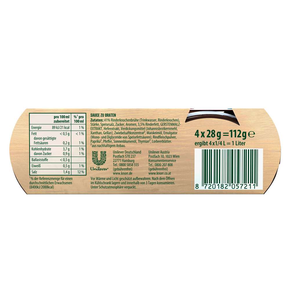 Produktabbildung Knorr Bratensauce Sauce pur