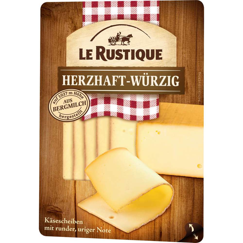 Produktabbildung Le Rustique Käse Scheiben, herzhaft