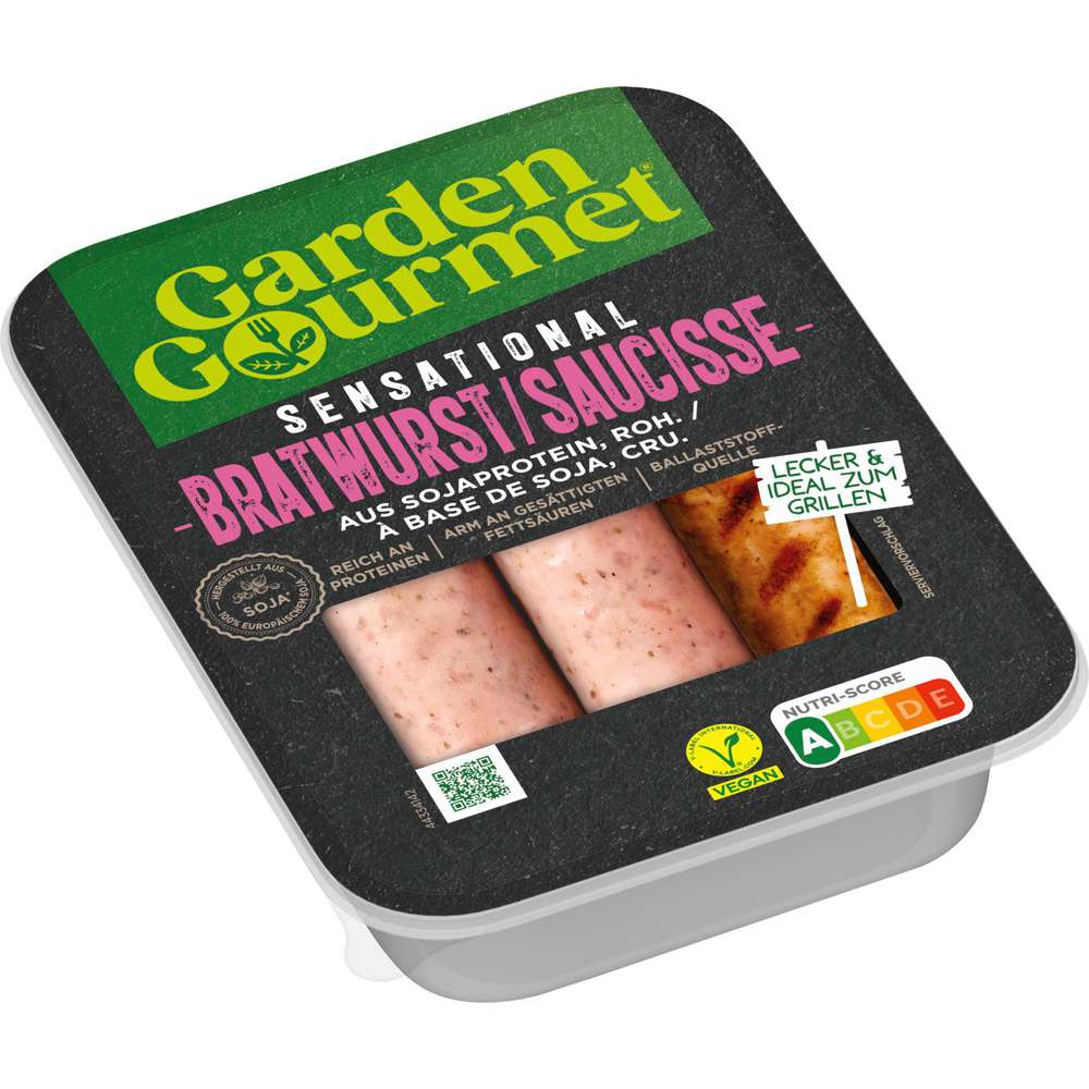 Produktabbildung Garden Gourmet Sensational Bratwurst, vegan