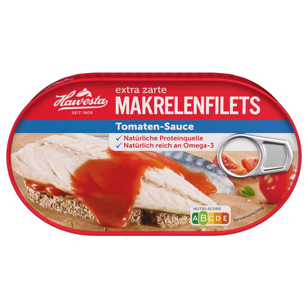 Produktabbildung Hawesta Makrelenfilet, Tomate