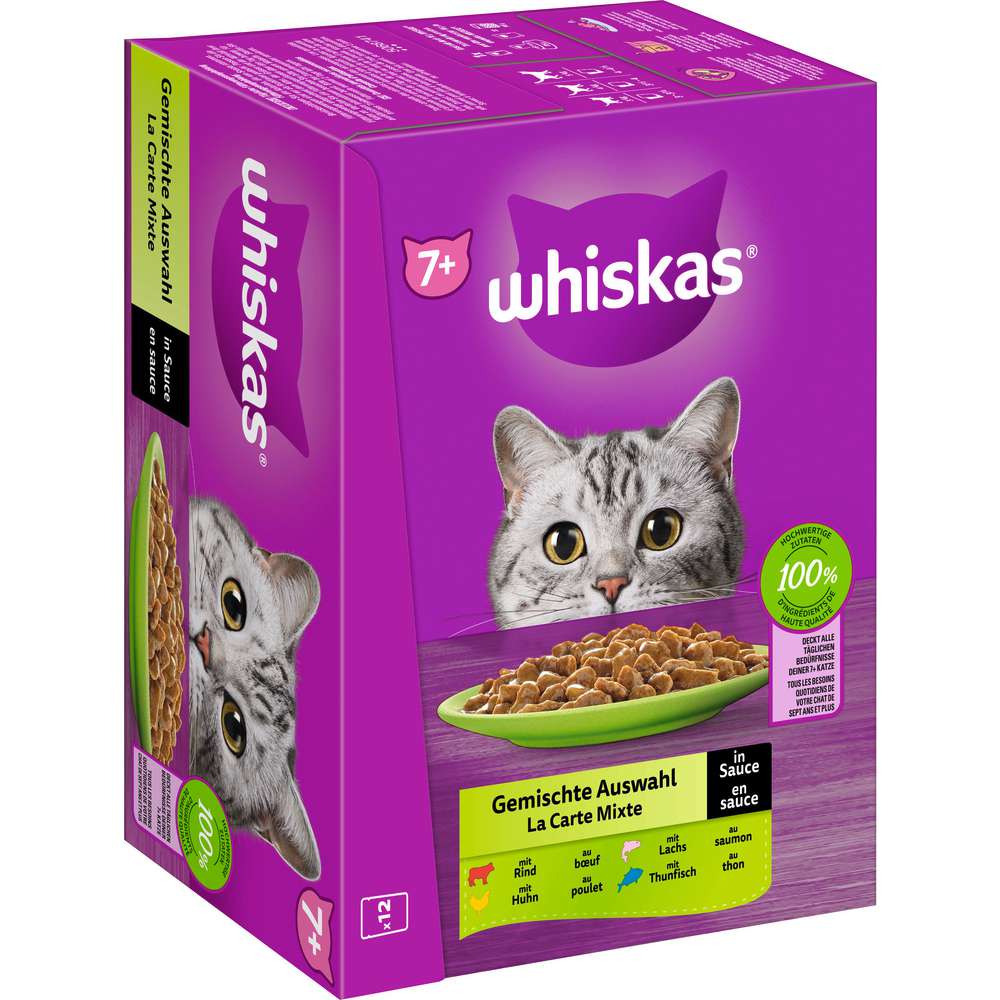 Produktabbildung Whiskas Katzen-Nassfutter, Gemischte Auswahl
