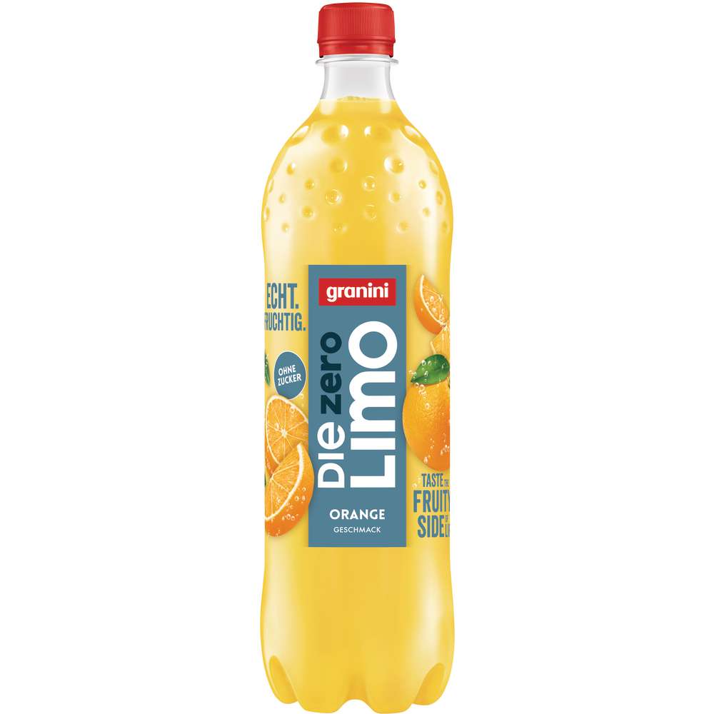 Produktabbildung Granini Die Limo Zero, Orangen-Limonade