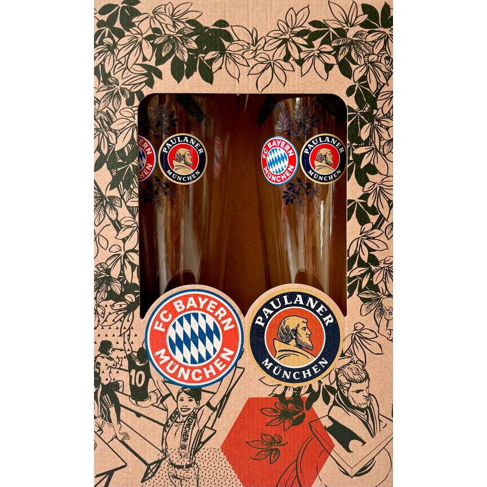 Produktabbildung FC Bayern München Weißbierglas-Set