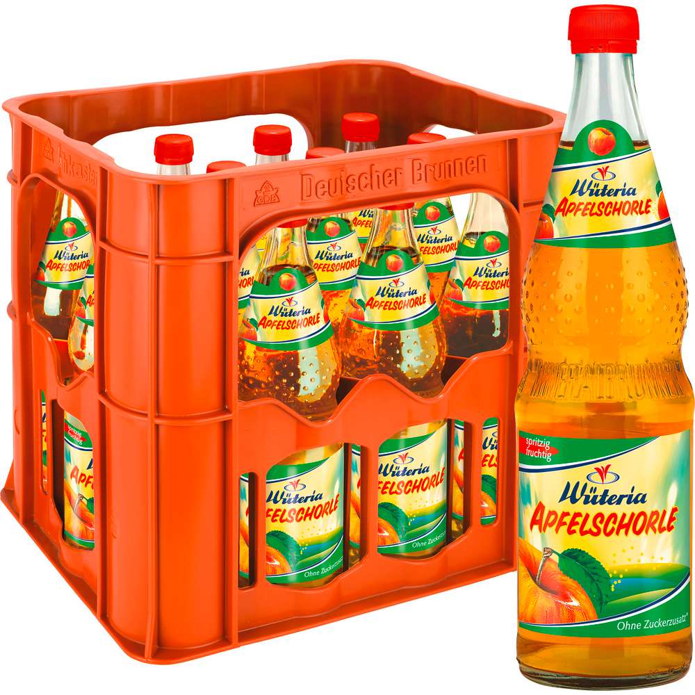 Produktabbildung Wüteria Apfelschorle (12x 0,700 Liter)