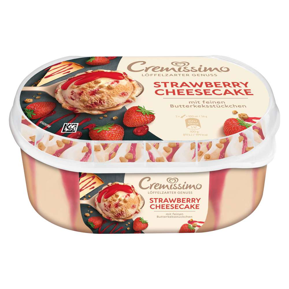 Produktabbildung Langnese Eis Cremissimo, Strawberry Cheescake