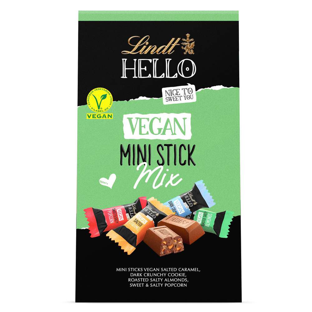 Produktabbildung Lindt Hello Mini Schokoriegel-Mix, Vegan