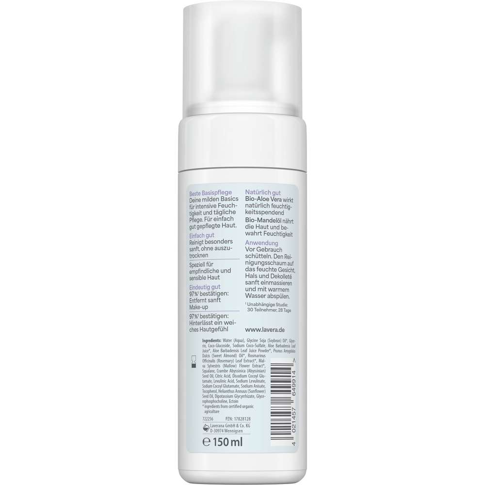 Produktabbildung lavera Reinigungsschaum, Basis Sensitiv